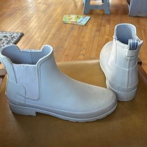 Hunter Original Refined Chelsea Waterproof city rain Boot grey matte